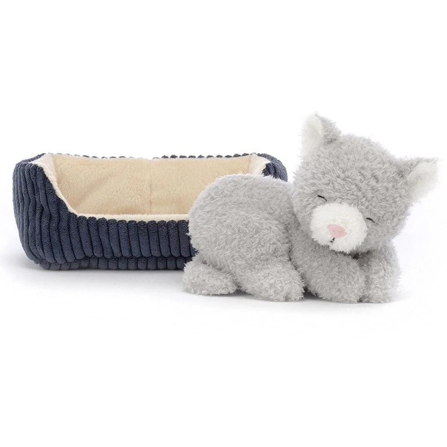 Jellycat Knuffel Napping Nipper Cat 2 Jellycat Knuffel Napping Nipper Cat