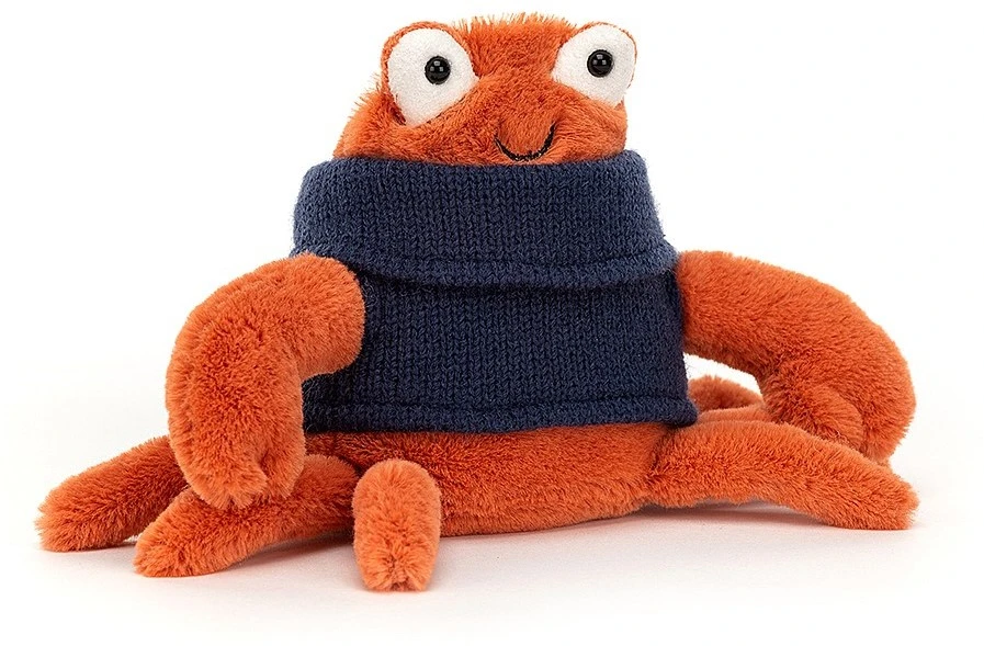 Jellycat Knuffel Cozy Crew Krab - 13cm 3 Jellycat Knuffel Cozy Crew Krab - 13cm