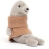 Jellycat Knuffel Cozy Crew Zeehond - 12x7x14cm -JELLYCAT Winkel jellycat knuffel cozy crew zeehond 12x7x14cm