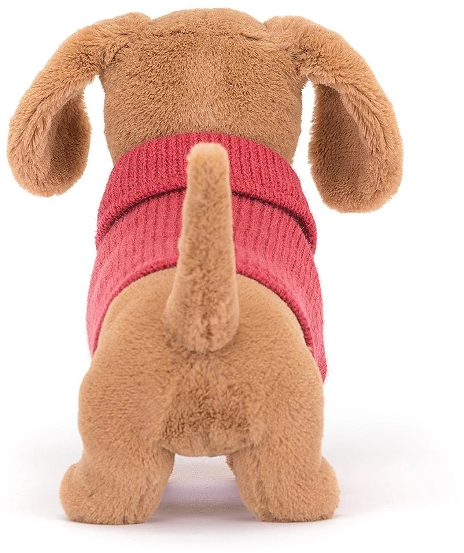Jellycat Knuffel Sweater Worstenhond Roze - 16x7x14cm 5 Jellycat Knuffel Sweater Worstenhond Roze - 16x7x14cm - Afbeelding 3