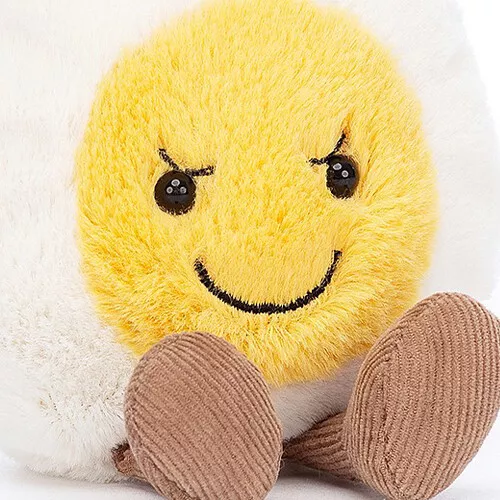 Jellycat Amuseables Knuffel Gekookt Ei - Duiveltje - 14 Cm 4 Jellycat Amuseables Knuffel Gekookt Ei - Duiveltje - 14 Cm - Afbeelding 2