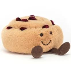 Jellycat Knuffelrozijnenbroodje - 12 Cm