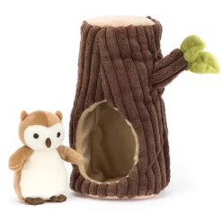 Jellycat Knuffeluil En Boom - Forest Fauna Owl - 18 Cm