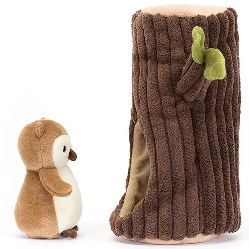 Jellycat Knuffeluil En Boom - Forest Fauna Owl - 18 Cm - Afbeelding 3